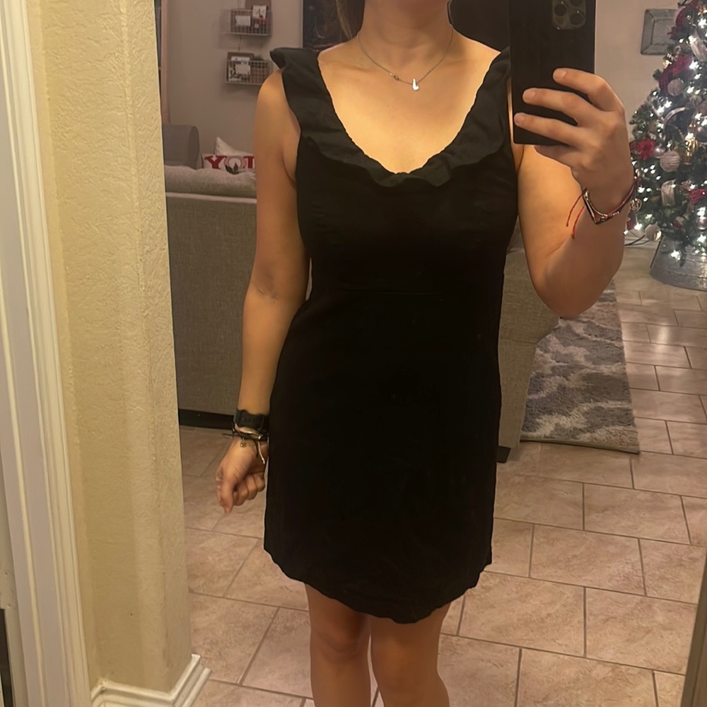 Black Ruffle Dress